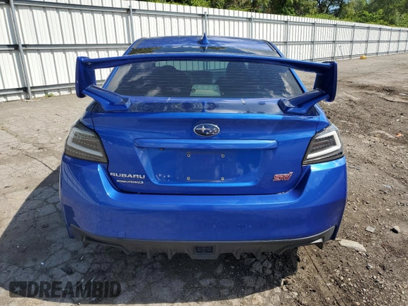 2015 Subaru WRX STI Limited with VIN JF1VA2U62F9802377, listed as a Copart auction lot 57689134 with 92,690 mi miles and Salvage title. Bid and sale history available at DreamBid. Image 6.