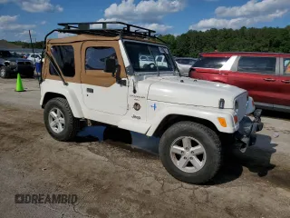 2000 Jeep Wrangler Sahara with VIN 1J4FA59S8YP721771, listed as a Copart auction lot 56924475 with 175,456 mi miles and Clean title. Bid and sale history available at DreamBid. Image 4.