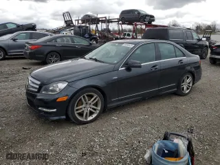 2012 Mercedes-Benz C-Class C 250 Sport with VIN WDDGF4HB1CA615901, listed as a Copart auction lot 45656425 with 151,150 mi miles and Salvage Title. Bid and sale history available at carsss.com. Image 1.