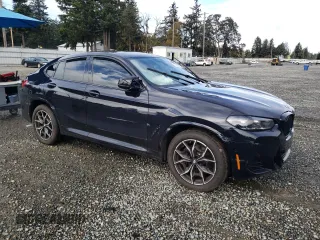 2024 BMW X4 M40i with VIN 5UX43DT07R9W67330, listed as a Copart auction lot 78283054 with 0 mi miles and Salvage Title. Bid and sale history available at carsss.com. Image 4.