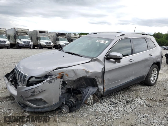 2019 Jeep Cherokee Latitude with VIN 1C4PJLCB5KD419709, listed as a Copart auction lot 54507344 with 97,659 mi miles and Salvage Title. Bid and sale history available at carsss.com. Image 1.