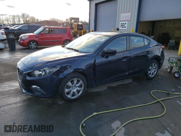 2015 Mazda 3 i SV with VIN JM1BM1T71F1242830, listed as a Copart auction lot 79832884 with Not Provided miles and Salvage Title. Bid and sale history available at DreamBid. Image 1.