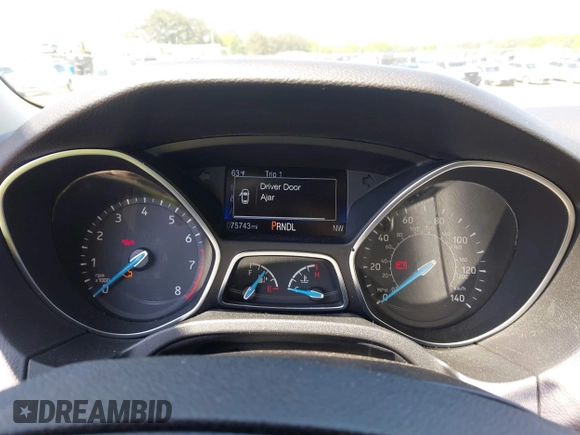 2017 Ford Focus SE with VIN 1FADP3F27HL240959, listed as a IAAI auction lot 41969507 with 75,743 mi miles and . Bid and sale history available at DreamBid. Image 7.