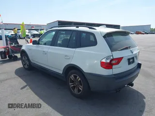 2004 BMW X3 3.0i with VIN WBXPA93444WC30311, listed as a IAAI auction lot 41917642 with 168,758 mi miles. Bid and sale history available at carsss.com. Image 3.