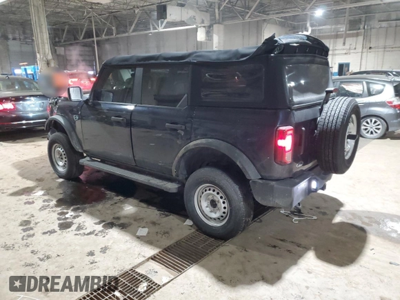 2021 Ford Bronco with VIN 1FMDE5BHXMLA73234, listed as a Copart auction lot 88997965 with 40,661 mi miles and Salvage Title. Bid and sale history available at DreamBid. Image 2.