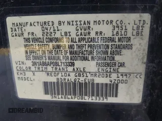 2011 Nissan Sentra SR with VIN 3N1AB6AP0BL713339, listed as a IAAI auction lot 42684022 with 180,595 mi miles and . Bid and sale history available at DreamBid. Image 9.
