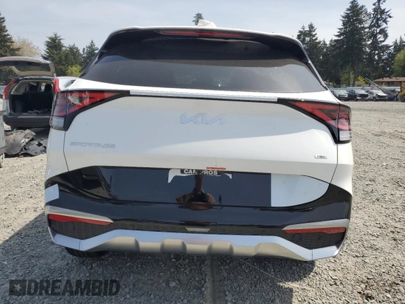 2025 Kia Sportage SX-Prestige with VIN KNDPXCDG5S7228122, listed as a Copart auction lot 54553875 with 20 mi miles and Salvage title. Bid and sale history available at DreamBid. Image 6.