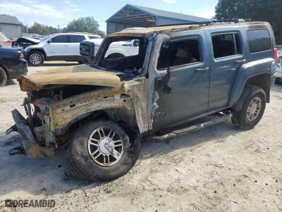 2006 Hummer H3 with VIN 5GTDN136768327166, listed as a Copart auction lot 45550255 with 0 mi miles and Non Repairable. Bid and sale history available at carsss.com. Image 1.