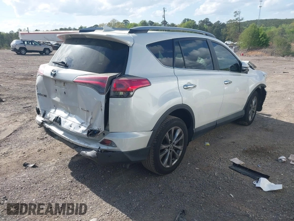 2017 Toyota RAV4 Limited with VIN 2T3YFREV8HW322208, listed as a IAAI auction lot 41974231 with 74,027 mi miles. Bid and sale history available at carsss.com. Image 4.