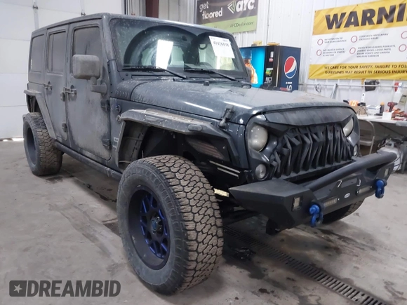 2018 Jeep Wrangler JK Unlimited Sport with VIN 1C4BJWDG0JL867687, listed as a IAAI auction lot 41426838 with 78,116 mi miles. Bid and sale history available at carsss.com. Image 1.