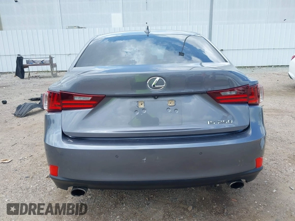 2015 Lexus IS 250 с VIN JTHBF1D2XF5047796, выставлен на аукционе IAAI как лот 42562953 с пробегом 52 441 миль миль и . История ставок и продаж доступна на DreamBid. Изображение 16.