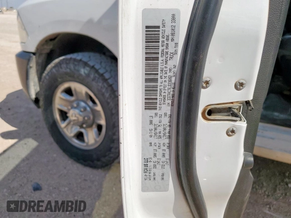 2018 Ram 2500 Tradesman with VIN 3C6TR4CT6JG336062, listed as a Copart auction lot 60298995 with 242,523 mi miles and Clean title. Bid and sale history available at DreamBid. Image 12.