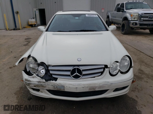 2007 Mercedes-Benz CLK 350 with VIN WDBTJ56H87F223011, listed as a Copart auction lot 45642314 with 155,996 mi miles and Salvage Title. Bid and sale history available at DreamBid. Image 5.