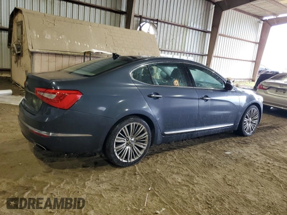 2014 Kia Cadenza Premium with VIN KNALN4D73E5144789, listed as a Copart auction lot 86185304 with 129,962 mi miles and Clean Title. Bid and sale history available at carsss.com. Image 3.