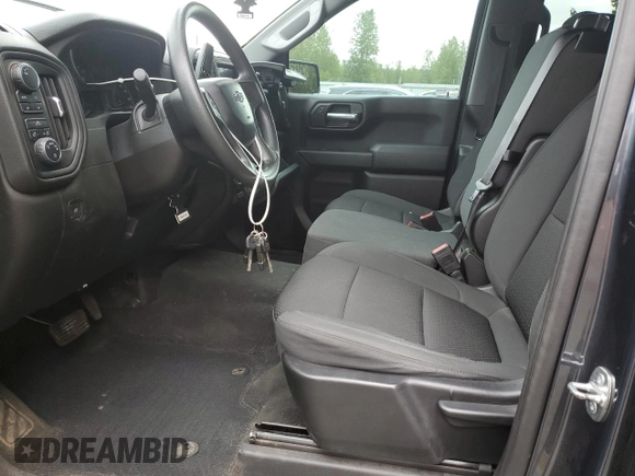 2021 Chevrolet Silverado 1500 Custom Trail Boss with VIN 1GCPYCEF7MZ283388, listed as a Copart auction lot 54305835 with 40,756 mi miles and Salvage Title. Bid and sale history available at DreamBid. Image 7.