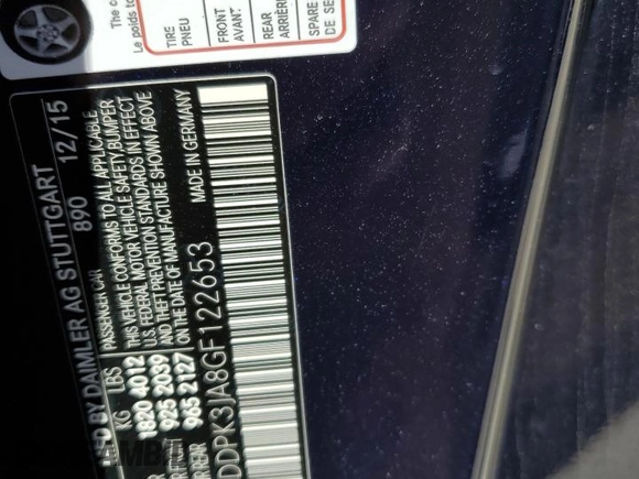 2016 Mercedes-Benz SLK 300 z VIN WDDPK3JA8GF122653, wystawiony jako Copart lot #54557764 z przebiegiem Nie podano mil oraz . Historia ofert i sprzedaży dostępna na DreamBid. Obrazek 12.