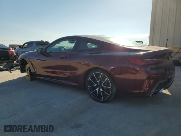 2020 BMW 8 Series 840i with VIN WBAAE2C05LCD13691, listed as a Copart auction lot 72885664 with 28,107 mi miles and Salvage Title. Bid and sale history available at carsss.com. Image 2.
