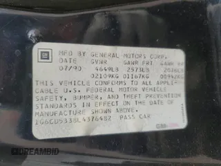1990 Cadillac DeVille z VIN 1G6CD5338L4376482, wystawiony jako Copart lot #76513224 z przebiegiem 139 628 mil mil oraz Czysty tytuł • Clean title. Historia ofert i sprzedaży dostępna na DreamBid. Obrazek 12.