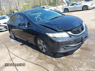 2014 Honda Civic Sedan LX with VIN 2HGFB2F56EH549869, listed as a IAAI auction lot 41983916 with 101,119 mi miles. Bid and sale history available at carsss.com. Image 1.