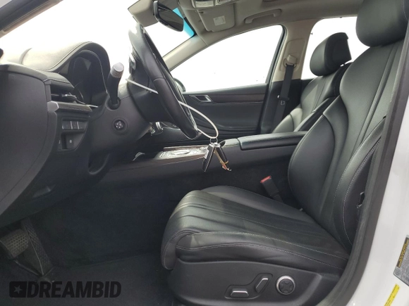 2022 Genesis G80 2.5T with VIN KMTGB4SC7NU092264, listed as a Copart auction lot 55148475 with 72,342 mi miles and Salvage title. Bid and sale history available at DreamBid. Image 7.