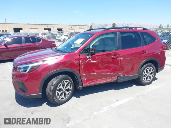 2021 Subaru Forester Premium z VIN JF2SKAJC6MH445546, wystawiony jako IAAI lot #42605027 z przebiegiem 56 712 mil mil oraz . Historia ofert i sprzedaży dostępna na DreamBid. Obrazek 6.