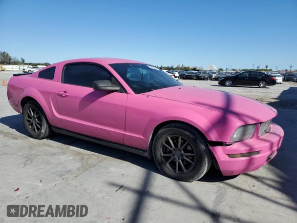 2007 Ford Mustang Deluxe with VIN 1ZVFT80N975339183, listed as a Copart auction lot 87650895 with 165,074 mi miles and Salvage Title. Bid and sale history available at carsss.com. Image 4.