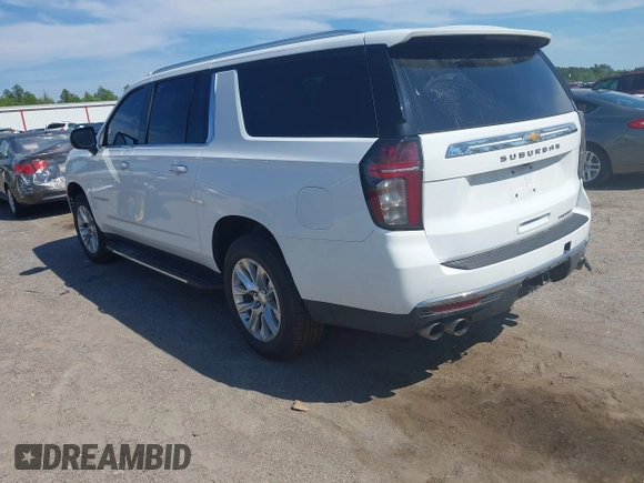 2023 Chevrolet Suburban Premier with VIN 1GNSCFKDXPR371053, listed as a IAAI auction lot 42045193 with 92,544 mi miles and . Bid and sale history available at DreamBid. Image 3.