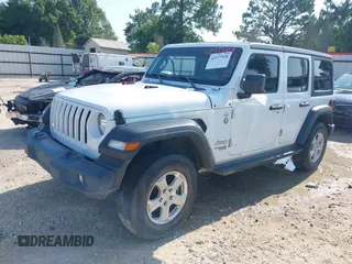 2020 Jeep Wrangler Unlimited Sport S with VIN 1C4HJXDG9LW237507, listed as a IAAI auction lot 42377928 with 48,217 mi miles and . Bid and sale history available at DreamBid. Image 17.