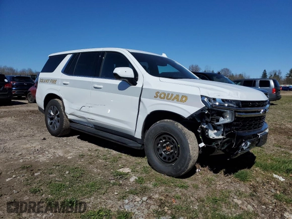 2023 Chevrolet Tahoe Commercial z VIN 1GNSKLED0PR258497, wystawiony jako Copart lot #50803474 z przebiegiem Nie podano mil oraz Nie do naprawy • Non repairable. Historia ofert i sprzedaży dostępna na DreamBid. Obrazek 4.