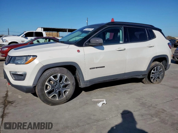 2020 Jeep Compass Trailhawk with VIN 3C4NJDDB7LT118561, listed as a Copart auction lot 46740025 with 61,286 mi miles and Salvage Title. Bid and sale history available at carsss.com. Image 1.