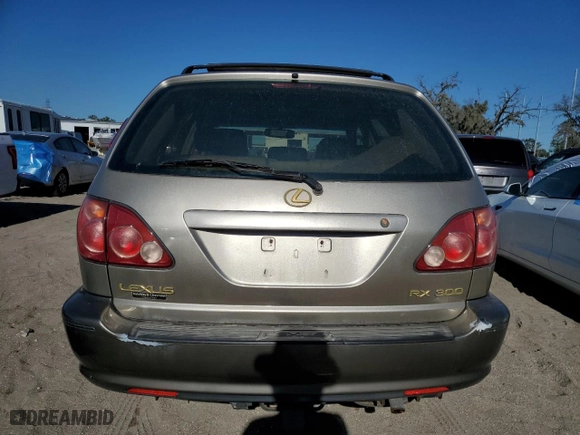 1999 Lexus RX 300 Luxury SUV with VIN JT6GF10U4X0025894, listed as a Copart auction lot 80772264 with 143,840 mi miles and Salvage Title. Bid and sale history available at carsss.com. Image 6.