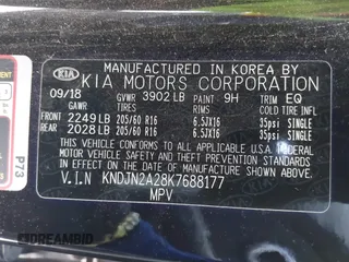 2019 Kia Soul z VIN KNDJN2A28K7688177, wystawiony jako IAAI lot #42153535 z przebiegiem 109 998 mil mil oraz . Historia ofert i sprzedaży dostępna na DreamBid. Obrazek 9.