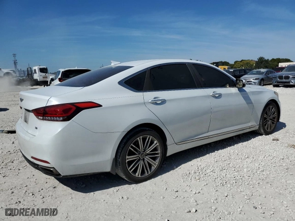 2019 Genesis G80 3.8L with VIN KMTFN4JE1KU303007, listed as a Copart auction lot 43248105 with 92,998 mi miles and Clean Title. Bid and sale history available at carsss.com. Image 3.
