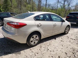 2014 Kia Forte LX with VIN KNAFK4A67E5100344, listed as a Copart auction lot 54841665 with 93,099 mi miles and Clean Title. Bid and sale history available at carsss.com. Image 3.