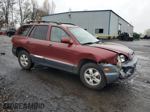 2005 Hyundai Santa Fe GLS with VIN KM8SC13D55U909223, listed as a Copart auction lot 81390854 with 160,806 mi miles and Salvage Title. Bid and sale history available at carsss.com. Image 4.
