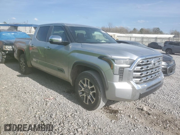 2024 Toyota Tundra 1794 Edition with VIN 5TFMA5DBXRX167302, listed as a Copart auction lot 49960245 with 13,158 mi miles and Salvage title. Bid and sale history available at DreamBid. Image 4.