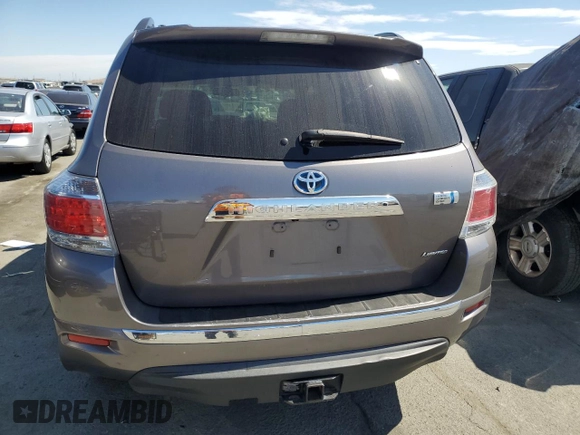 2013 Toyota Highlander Hybrid Limited with VIN JTEDC3EH5D2011963, listed as a Copart auction lot 72284334 with 150,804 mi miles and Salvage Title. Bid and sale history available at carsss.com. Image 6.