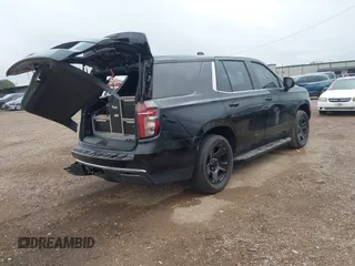 2023 Chevrolet Tahoe Commercial with VIN 1GNSKLED0PR395388, listed as a IAAI auction lot 42194028 with 10,276 mi miles and . Bid and sale history available at DreamBid. Image 4.