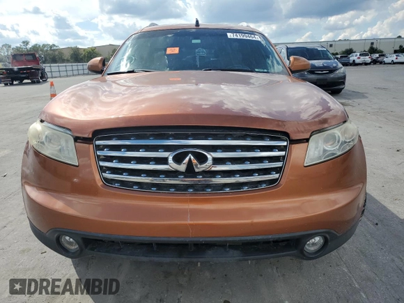 2004 Infiniti FX35 with VIN JNRAS08U24X106856, listed as a Copart auction lot 74199464 with 182,030 mi miles and Non Repairable. Bid and sale history available at carsss.com. Image 5.