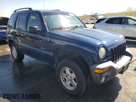2004 Jeep Liberty Limited with VIN 1J4GL58K34W150741, listed as a Copart auction lot 53392095 with 203,458 mi miles and Salvage title. Bid and sale history available at DreamBid. Image 4.