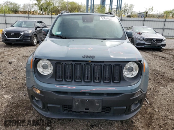 2017 Jeep Renegade Latitude z VIN ZACCJABB7HPG01636, wystawiony jako Copart lot #55646815 z przebiegiem 79 194 mil mil oraz Szkoda całkowita • Salvage title. Historia ofert i sprzedaży dostępna na DreamBid. Obrazek 5.