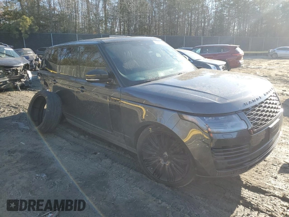 2019 Land Rover Range Rover with VIN SALGS2RE7KA561868, listed as a Copart auction lot 42425395 with Not provided miles and Salvage title. Bid and sale history available at DreamBid. Image 4.