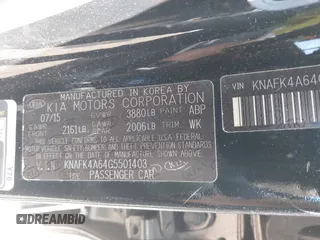 2016 Kia Forte LX z VIN KNAFK4A64G5501403, wystawiony jako IAAI lot #40557617 z przebiegiem 23 846 mil mil oraz . Historia ofert i sprzedaży dostępna na DreamBid. Obrazek 9.