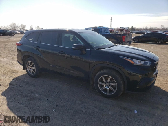 2021 Toyota Highlander L with VIN 5TDZZRAHXMS035122, listed as a Copart auction lot 48061505 with 105,773 mi miles and Clean title. Bid and sale history available at DreamBid. Image 4.