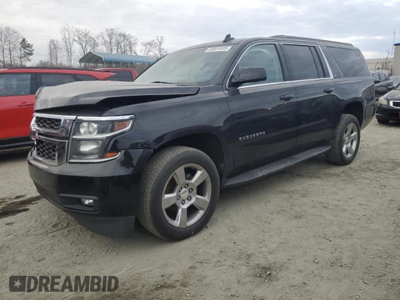 2019 Chevrolet Suburban LT with VIN 1GNSCHKC8KR127431, listed as a Copart auction lot 43931515 with 123,338 mi miles and Salvage Title. Bid and sale history available at DreamBid. Image 1.
