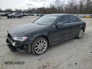 2014 Audi A4 Premium Plus with VIN WAUFFAFL8EN002182, listed as a Copart auction lot 47986115 with 132,570 mi miles and Salvage Title. Bid and sale history available at carsss.com. Image 1.