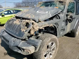 2023 Jeep Wrangler Sport S with VIN 1C4GJXANXPW609778, listed as a Copart auction lot 48559505 with Not provided miles and Salvage title. Bid and sale history available at DreamBid. Image 12.