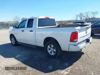 2017 Ram 1500 Express with VIN 1C6RR7FTXHS595888, listed as a IAAI auction lot 41902085 with 136,000 mi miles. Bid and sale history available at carsss.com. Image 3.