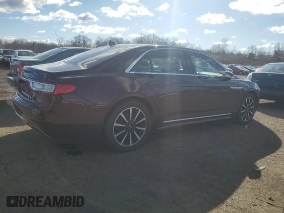 2019 Lincoln Continental Reserve with VIN 1LN6L9NC7K5604445, listed as a Copart auction lot 45735245 with 75,903 mi miles and Salvage Title. Bid and sale history available at DreamBid. Image 3.