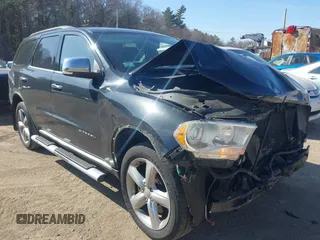2013 Dodge Durango Citadel with VIN 1C4SDJET3DC673455, listed as a IAAI auction lot 41807251 with 178,524 mi miles and . Bid and sale history available at carsss.com. Image 1.